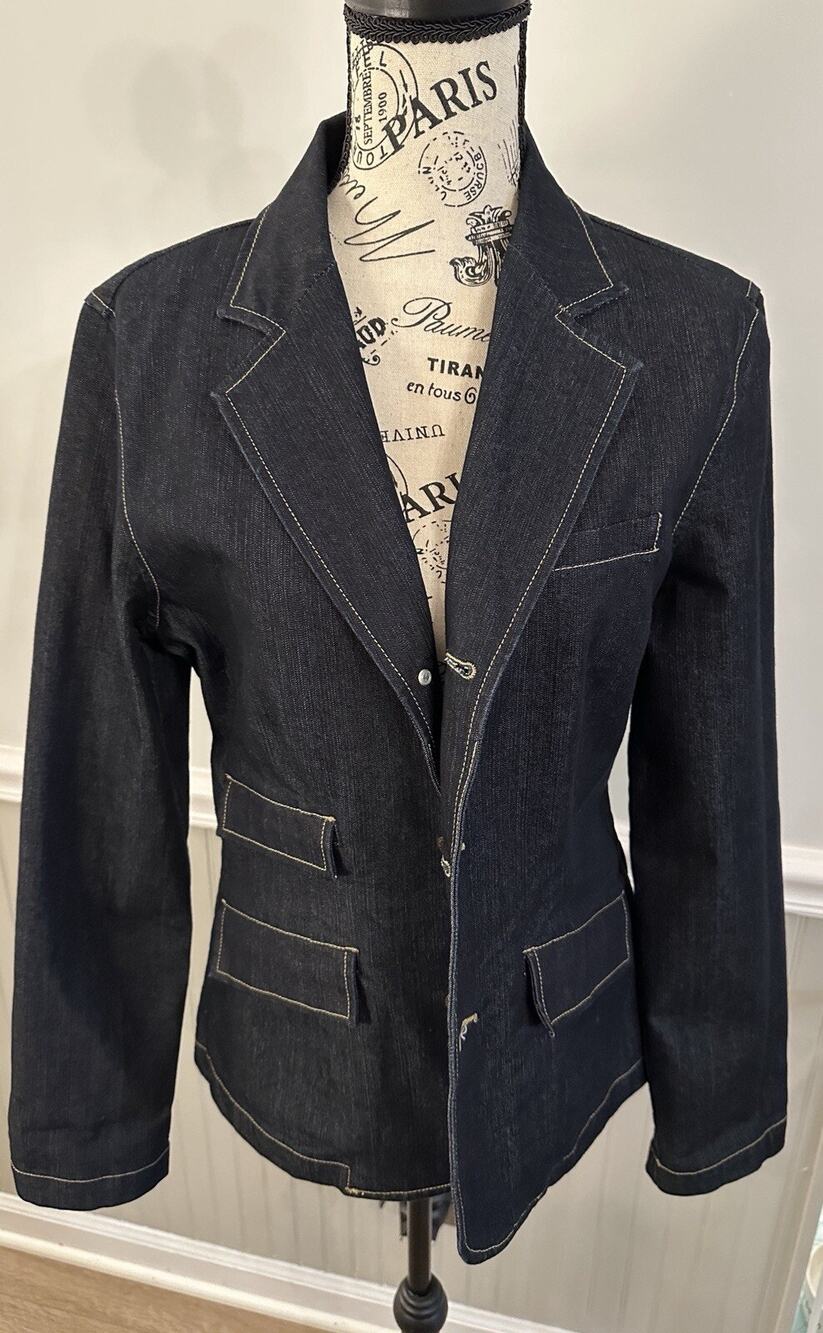 Tommy Hilfiger Denim Look Blazer-2000—Women’s Size L